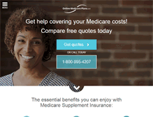 Tablet Screenshot of online-medicare-plans.com